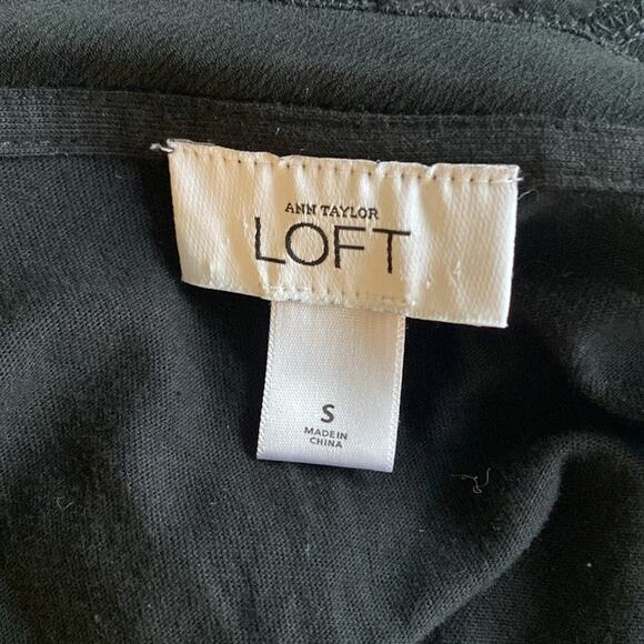 LOFT Tank Womens Sz Small Black Sequin Stretch Cocktail Party New Years Disco - Picture 7 of 8